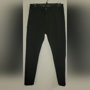 AG High Rise Skinny Ankle  Black Pants Size 28R